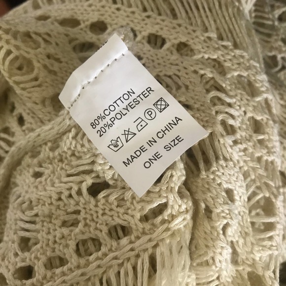 Crochet Knit Tunic Top One Size - Picture 3 of 8